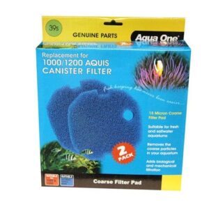 Aqua One Filter Media Sponge Pad 15ppi Blue Aquis 1000/1200 (39s)