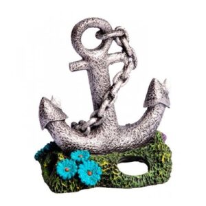 Aqua One Ornament Ruined Anchor On Reef (36916)