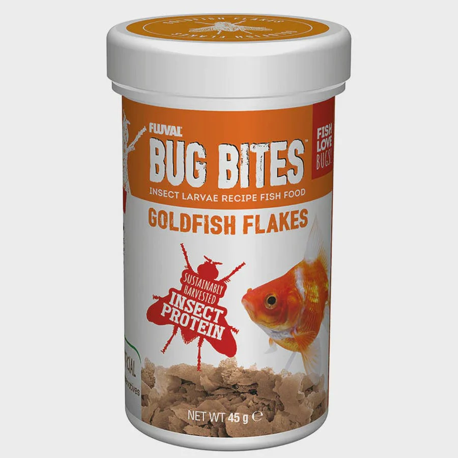 Fluval Bug Bites Goldfish Flakes 90gm